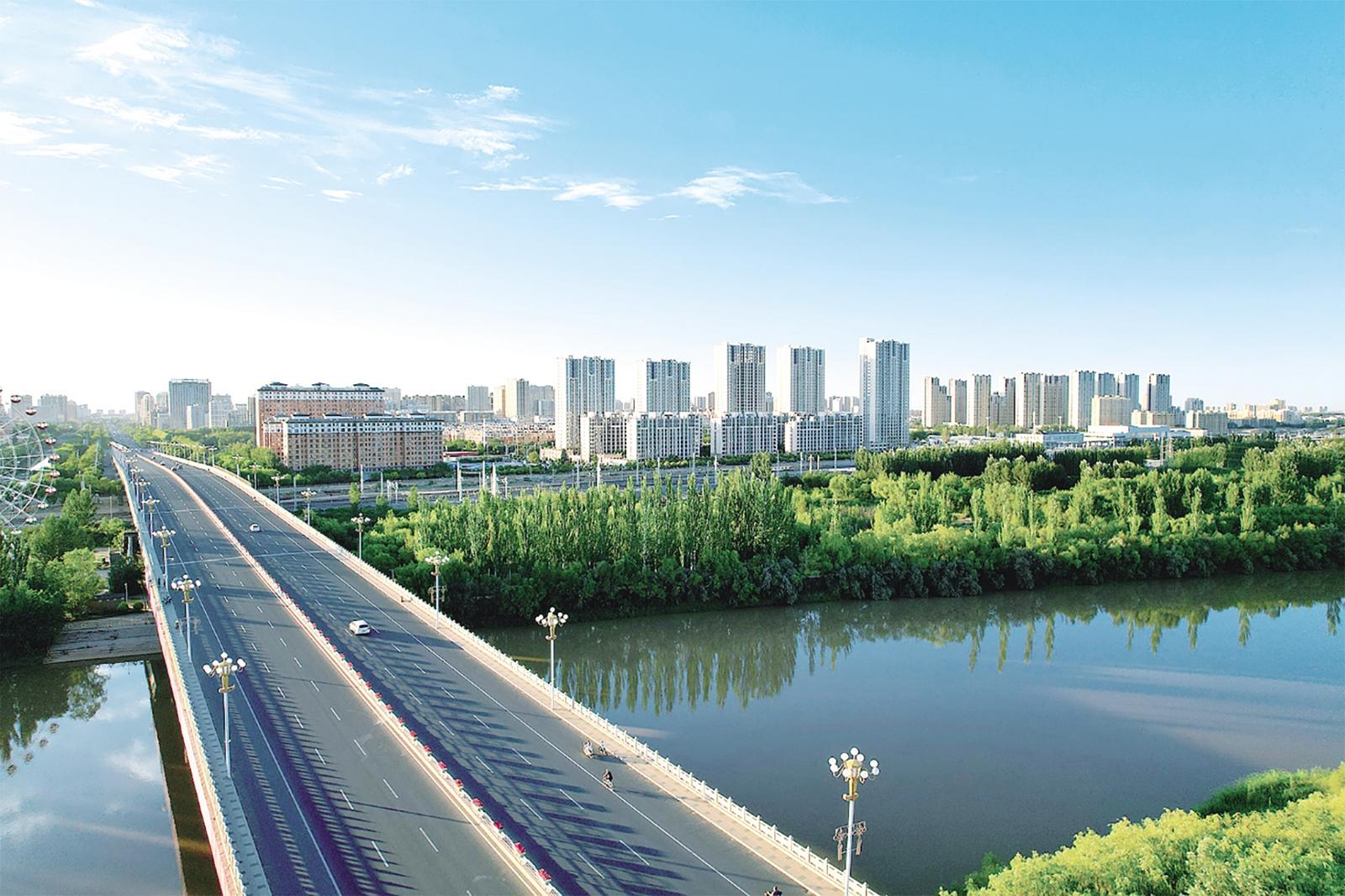 畅通的城市道路