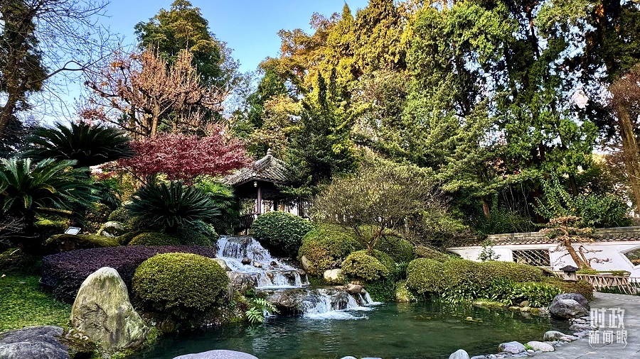 △离堆古园。(总台央视记者李增仁拍摄)