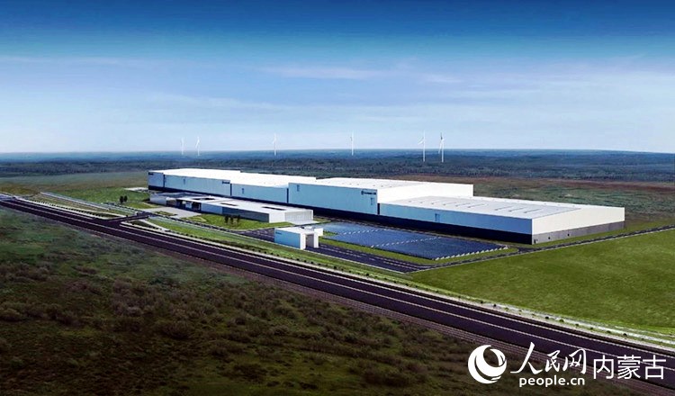 远景动力鄂尔多斯零碳产业园。受访者供图