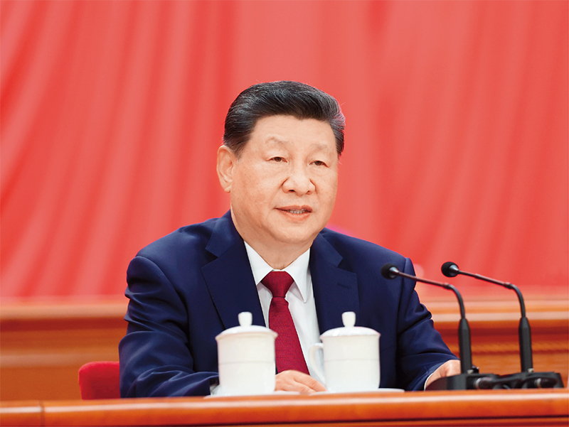 2026年7月1日上午,庆祝中国共产党成立105周年大会在北京人民大会堂隆重举行。中共中央总书记、国家主席、中央军委主席习近平发表重要讲话。 新华社记者 姚大伟/摄