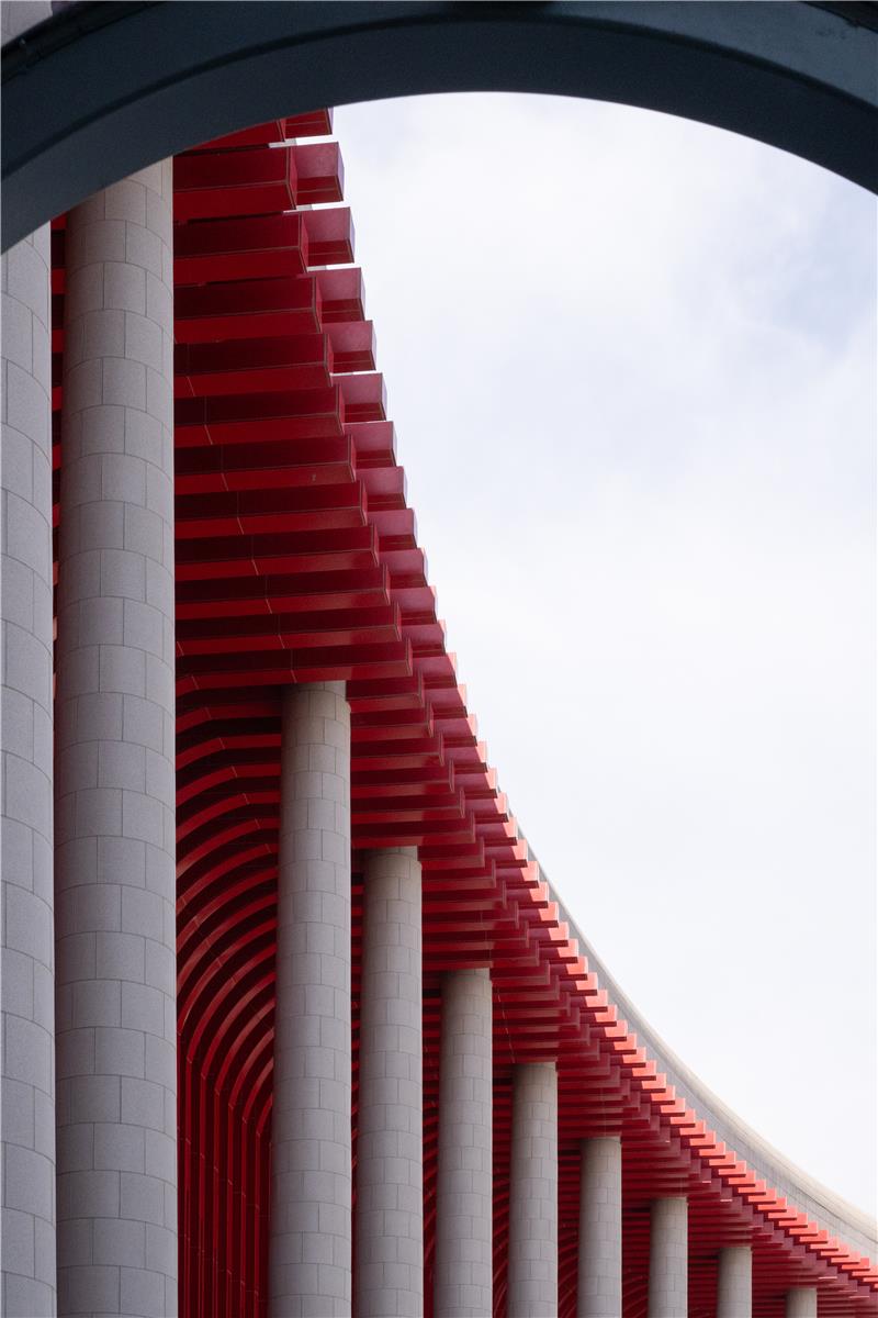 内蒙古博物院建筑特写。