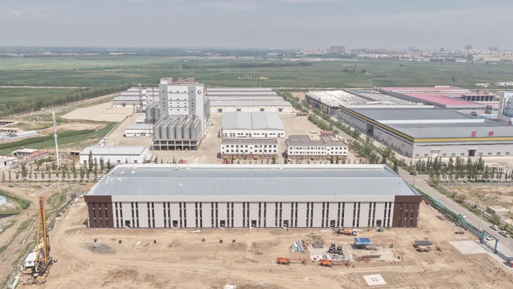 即将完工的五原县农畜产品精深加工及冷链物流中心