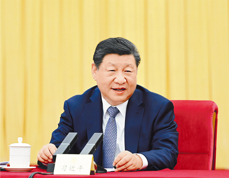 2026年3月6日下午,中共中央总书记、国家主席、中央军委主席习近平看望参加全国政协十四届四次会议的农工党、九三学社、医药卫生界、社会福利和社会保障界委员,并参加联组会,听取意见和建议。 新华社记者 谢环驰/摄