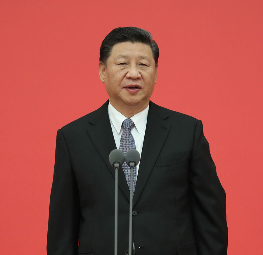 2018年11月9日,习近平总书记向国家综合性消防救援队伍致训词。新华社记者 鞠鹏 摄